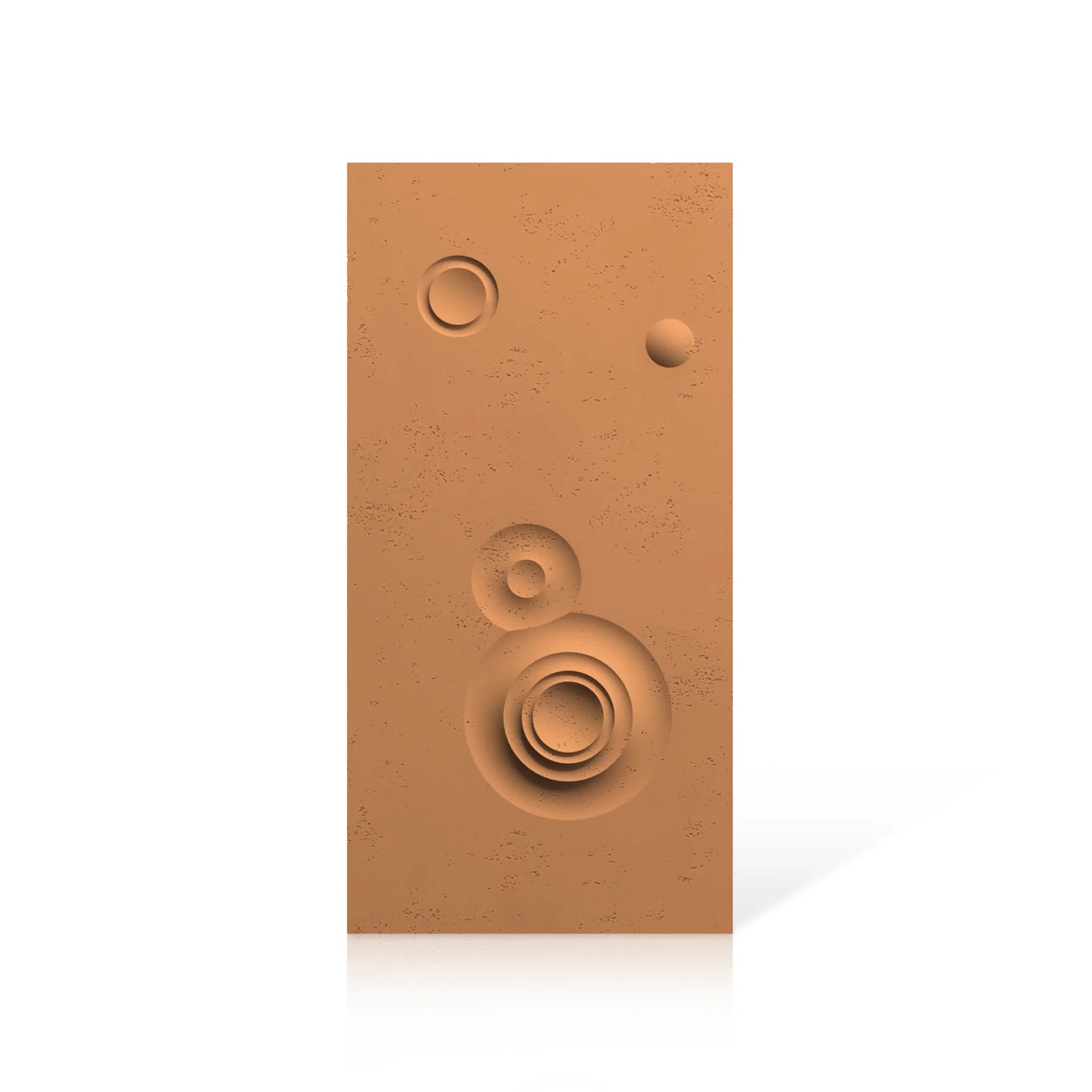 3D Concrete Wall Panels MOONS Models C&D colour swatch on white background DecorMania.eu
